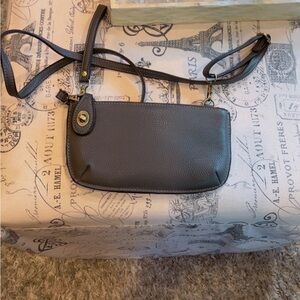 Joy Susan Gray Crossbody Bag Sleek Design Compact Mini
